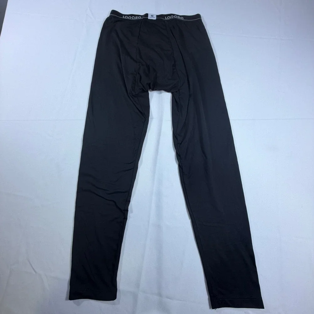 Lapasa‎ Mens Thermal Underwear Pants Black Base Layer Long Johns Size Large L